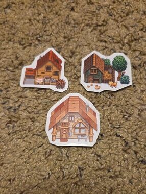 Stardew Valley Various Buildings Sticker Set - Cozy Farm Game